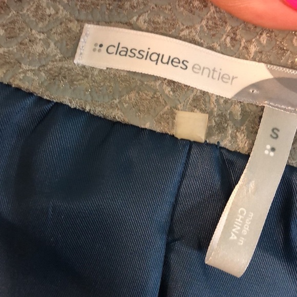 Classiques Entier 100% Leather Jacket Snake Print Size Small Faux Snakeskin - Picture 9 of 10